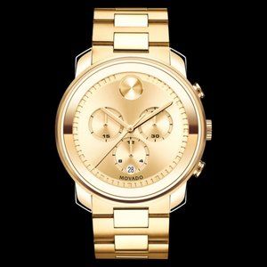 Movado BOLD Chronograph, Gold-Ion Plated, #3600278
